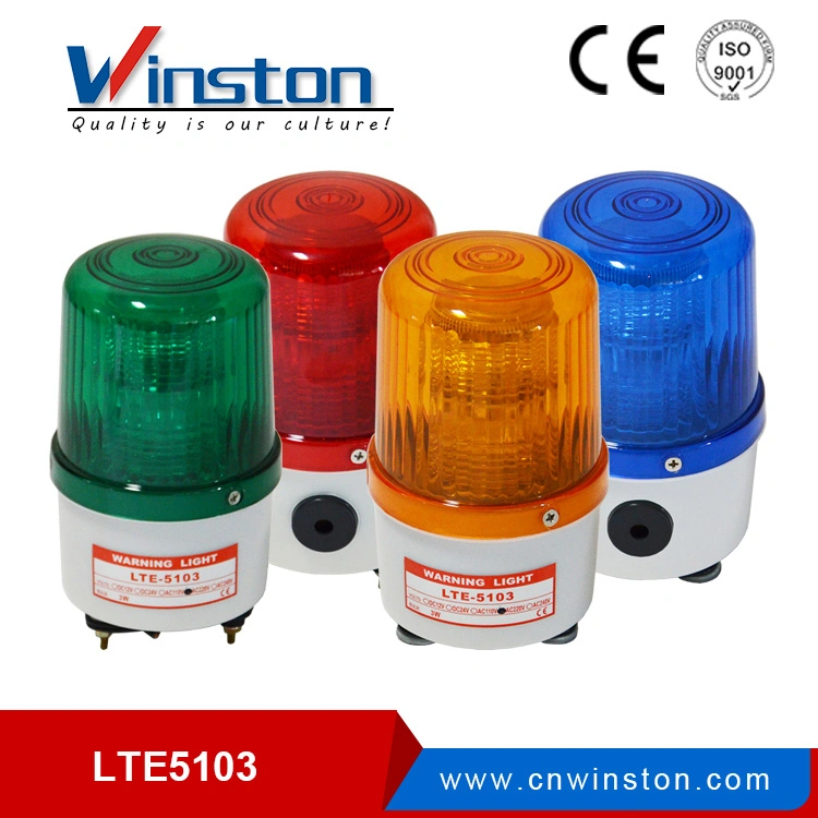 Lte-5102j LED Blue Warning Beacon Light with Siren